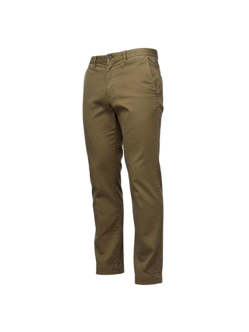 Banana Republic Men's Lived-In Chino Skinny Fit Pants - 31x30 Khaki Brown